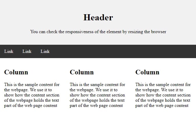 Bootstrap Responsive Webpage Layout