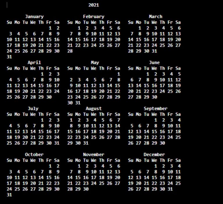 linux-and-unix-cal-command-tutorial-with-examples-ebhor