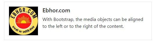 Bootstrap Media Example