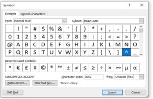 Caret Symbol (^) and its use - Ebhor.com