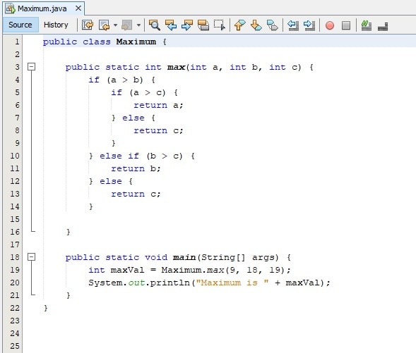 Write The Definition Of A Method Max That Has Three Int Parameters And 